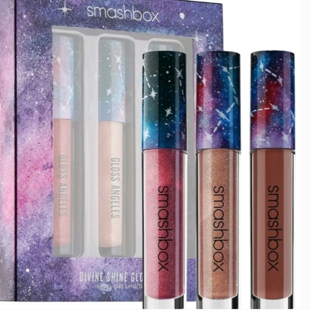 - SMASHBOX Cosmic Celebrations Divine Shine Gloss Angeles Trio, NIB